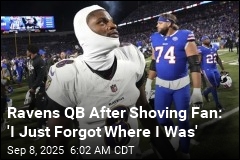 Ravens QB Regrets Shoving Buffalo Fan