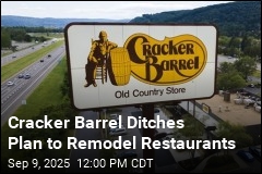 Cracker Barrel Scraps Restaurant Remodeling, Too