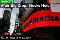 After Big Drop, Stocks Hold