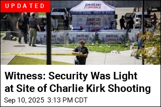 Witness: No Metal Detectors at Site of Charlie Kirk Shooting