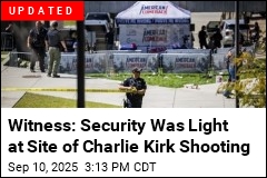 Witness: No Metal Detectors at Site of Charlie Kirk Shooting