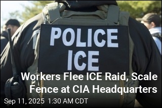 Workers Flee ICE Raid, Scale Fence at CIA Headquarters