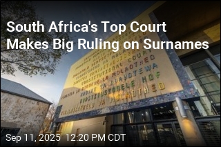 South Africa&#39;s Top Court Says Men Can Take Wife&#39;s Surname