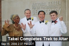 Takei Completes Trek to Altar