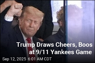 Trump Attends a 9/11 Yankees Game