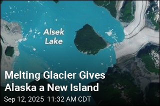 Melting Glacier Gives Alaska a New Island