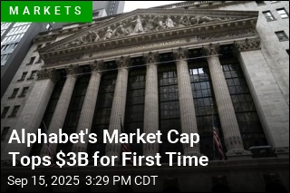 Alphabet&#39;s Market Cap Tops $3B for First Time