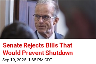 Senate Rejects Bills That Would Prevent Shutdown