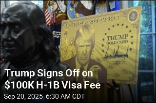 Trump Debuts New $1M &#39;Gold Card&#39; Visa for Rich Foreigners