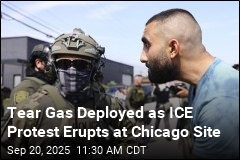 Tear Gas Deployed as ICE Protest Erupts at Chicago Site