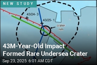 43M-Year-Old Impact Formed Rare Undersea Crater