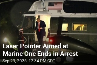 Man Charged With Aiming Laser Pointer at Marine One