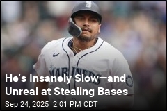 He&#39;s Insanely Slow&mdash;and an Insanely Good Base Stealer