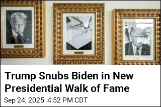Trump Snubs Biden in New Presidential Walk of Fame