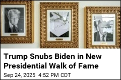 Trump Snubs Biden in New Presidential Walk of Fame