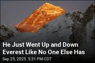 He Just Went Up and Down Everest Like No One Before Him
