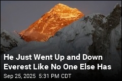 He Just Went Up and Down Everest Like No One Before Him