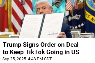 Trump Signs Order on Deal to Keep TikTok Going in US