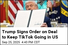 Trump Signs Order on Deal to Keep TikTok Going in US