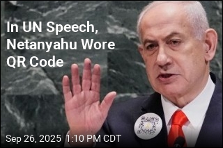 In UN Speech, Netanyahu Wore QR Code
