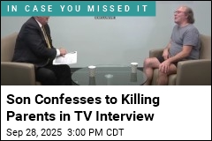 Son Confesses to Killing Parents in TV Interview