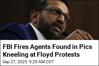 FBI Fires Agents Found in Pics Kneeling at Floyd Protests