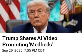 Trump Shares, Then Deletes Bizarre &#39;Medbed&#39; Video