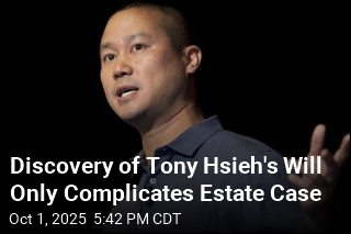 Tony Hsieh&#39;s Apparent Will Can&#39;t Be Verified, Lawyers Say