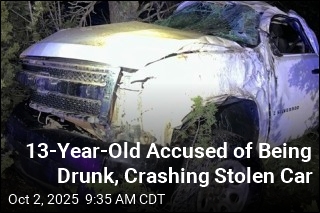 Cops: Drunk 13-Year-Old Crashed Stolen Car
