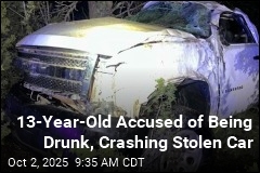 Cops: Drunk 13-Year-Old Crashed Stolen Car