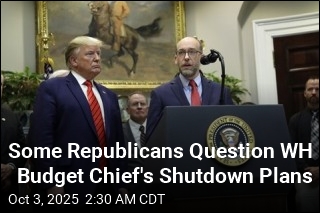 Even Some Republicans Dislike Vought&#39;s Shutdown Plans