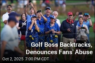Golf Boss Backtracks, Denounces Fans&#39; Abuse