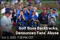 Golf Boss Backtracks, Denounces Fans&#39; Abuse