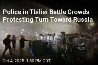 Police in Tbilisi Battle Crowds Protesting Turn Toward Russia