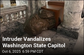 Intruder Vandalizes Washington State Capitol