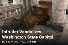 Intruder Vandalizes Washington State Capitol