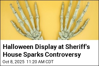 Halloween Display at Sheriff&#39;s House Sparks Controversy