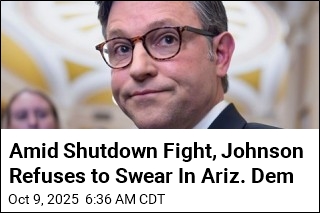 Johnson Blocks Swearing In of Ariz. Dem Amid Shutdown Fight