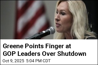 Greene Points Finger at GOP Leaders Over Shutdown