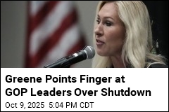 Greene Points Finger at GOP Leaders Over Shutdown