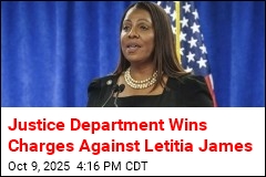 Justice Department Wins Charges Against Letitia James