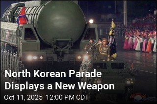 North Korea Rolls Out New ICBM for Parade