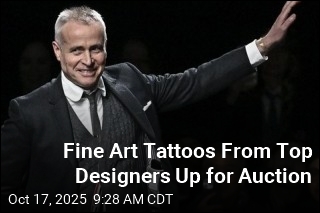 Fine Art Tattoos From Top Designers Up for Auction