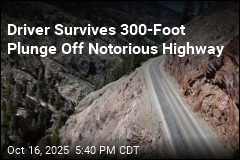 Driver Survives 300-Foot Plunge Off Notorious Highway