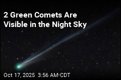 2 Green Comets Are Visible in the Night Sky