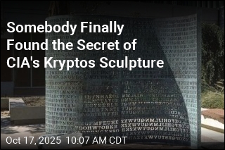Somebody Finally Found the Secret of CIA&#39;s Kryptos Sculpture