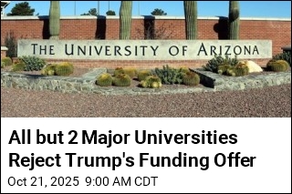 All but 2 Major Universities Reject Trump&#39;s Funding Offer