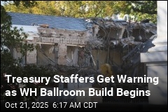 Treasury Warns Staff: No Pics of WH Ballroom in Progress