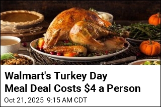 Walmart Slashes Thanksgiving Dinner Cost to $4 a Person