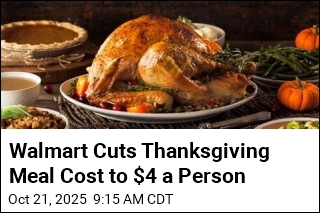 Walmart Slashes Thanksgiving Dinner Cost to $4 a Person